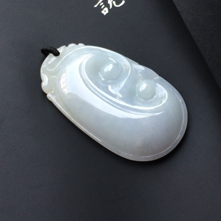 （超值推荐）糯冰种淡晴水如意挂件