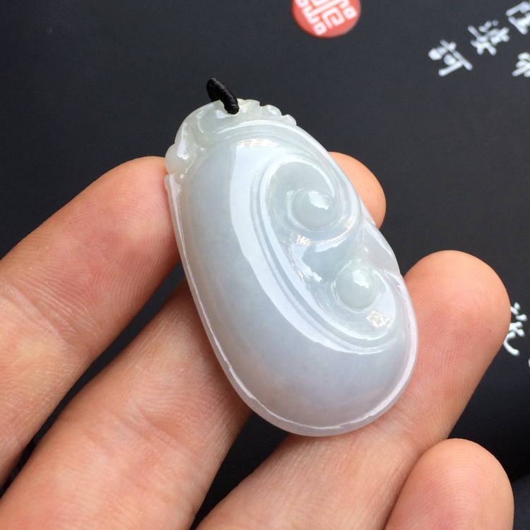 （超值推荐）糯冰种淡晴水如意挂件