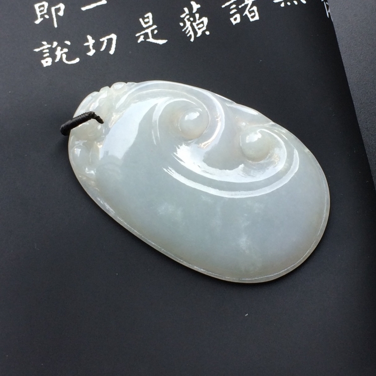 （超值推荐）糯冰种淡晴水如意挂件