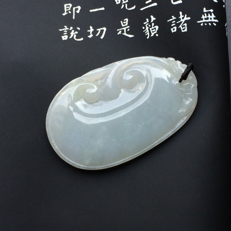（超值推荐）糯冰种淡晴水如意挂件