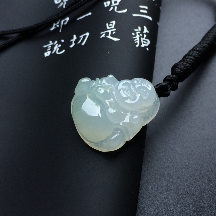 (超值推荐)冰种淡晴水玉佛挂件