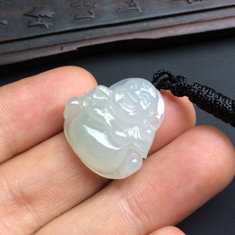(超值推荐)冰种淡晴水玉佛挂件