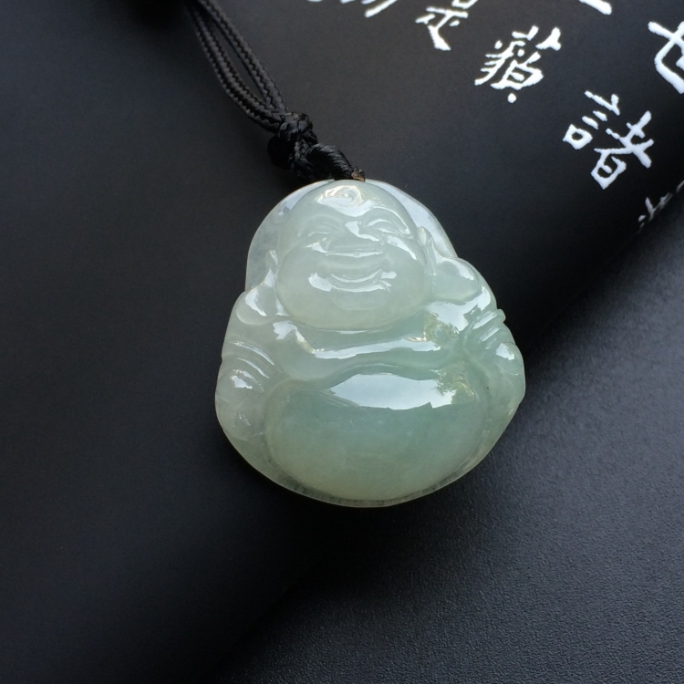 (超值推荐)糯冰种晴水玉佛挂件