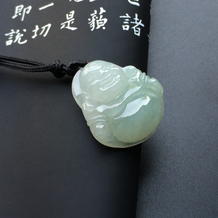 (超值推荐)糯冰种晴水玉佛挂件