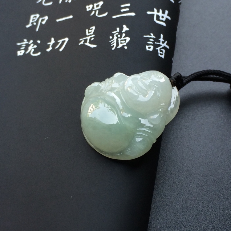 (超值推荐)糯冰种晴水玉佛挂件