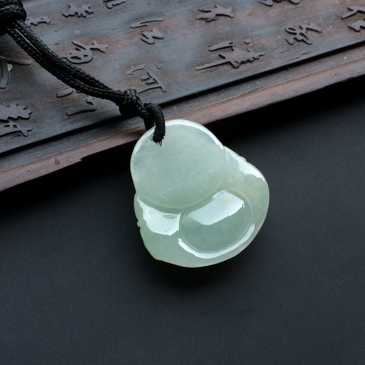 (超值推荐)糯冰种晴水玉佛挂件