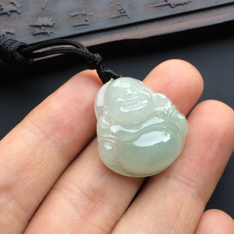(超值推荐)糯冰种晴水玉佛挂件