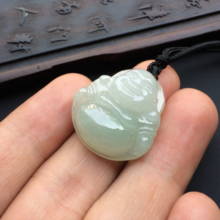 (超值推荐)糯冰种晴水玉佛挂件