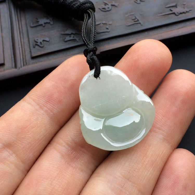 (超值推荐)糯冰种晴水玉佛挂件