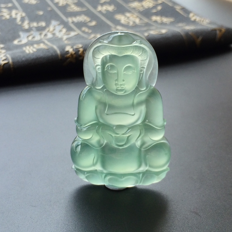 (超值推荐)冰种晴水观音挂件