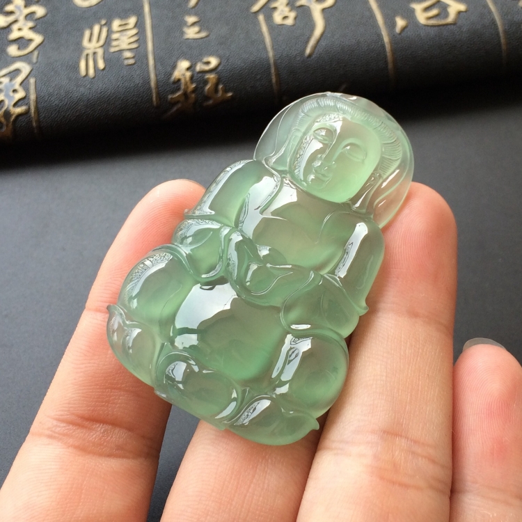 (超值推荐)冰种晴水观音挂件
