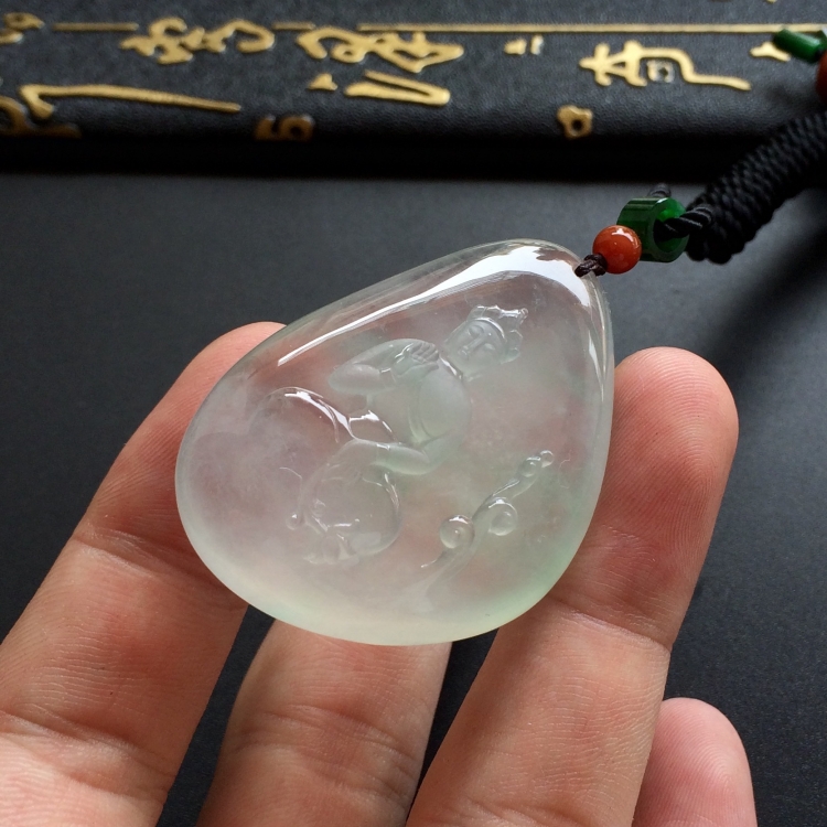 （超值推荐）冰种淡晴水度母挂件