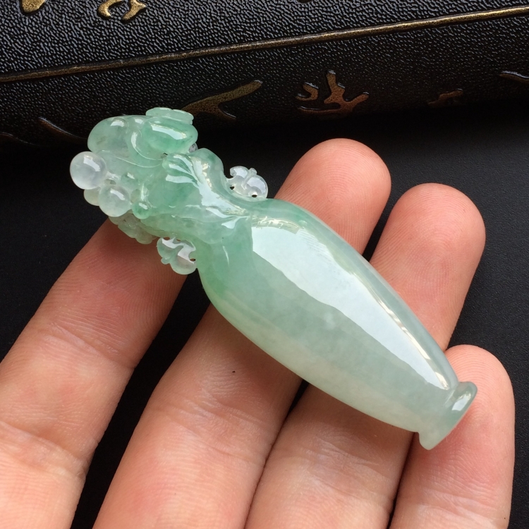 （超值推荐）糯冰种飘花平平安安挂件