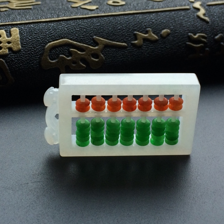 （超值推荐）糯冰种三彩神机妙算挂件