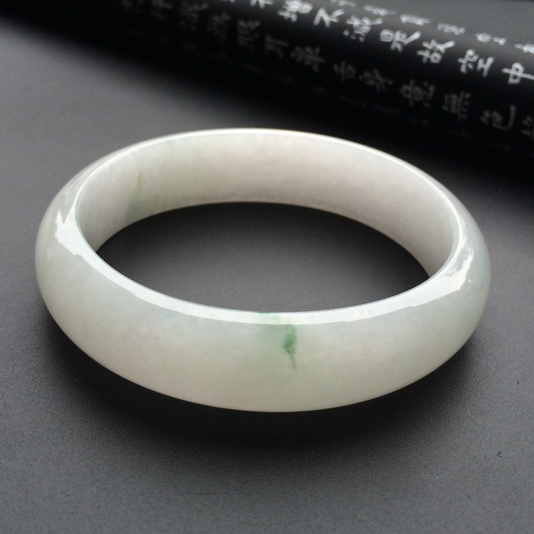 （超值推荐）糯冰种飘花贵妃镯（56mm-51mm）