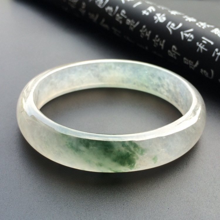 （超值推荐）冰种飘花贵妃镯（55mm-46.2mm）