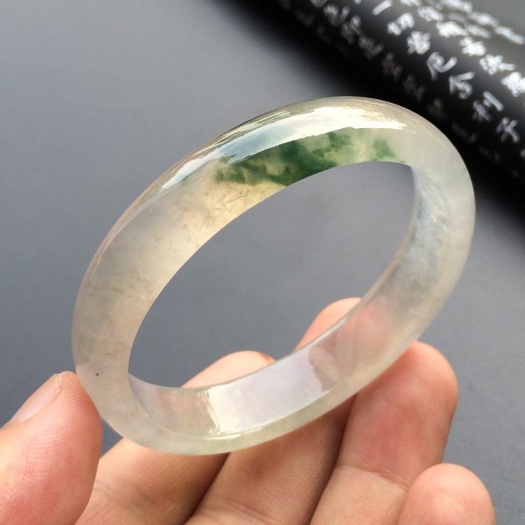 （超值推荐）冰种飘花贵妃镯（55mm-46.2mm）
