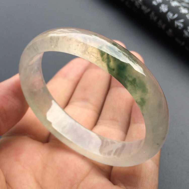 （超值推荐）冰种飘花贵妃镯（55mm-46.2mm）