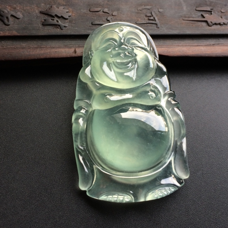 （超值推荐）冰玻种晴水站佛挂件