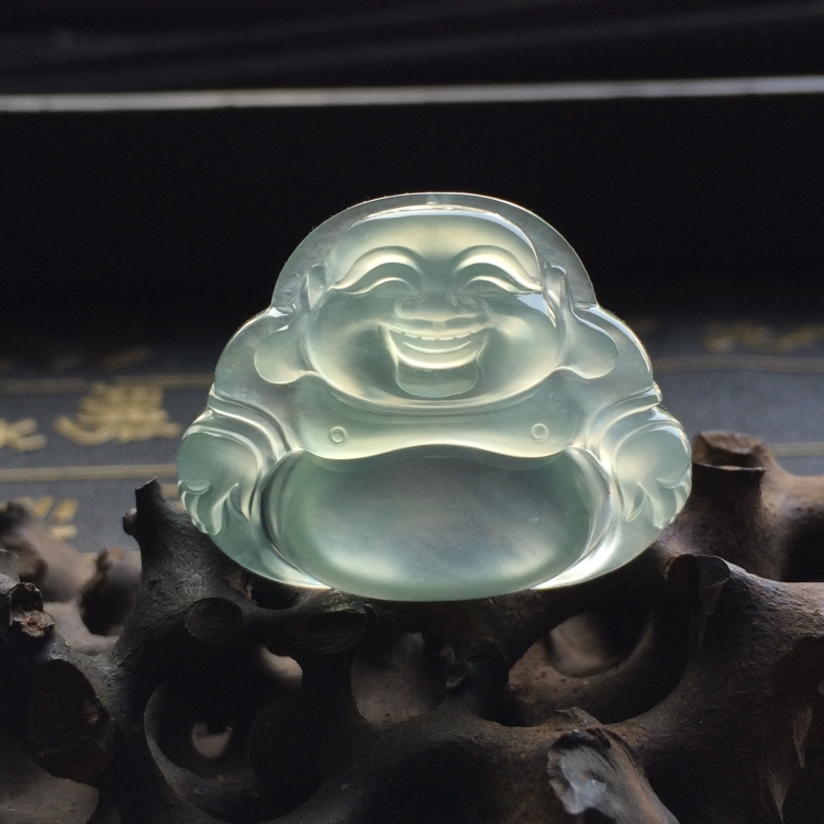 （超值推荐）冰玻种晴水玉佛挂件
