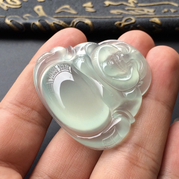 (超值推荐)冰种淡晴水玉佛挂件