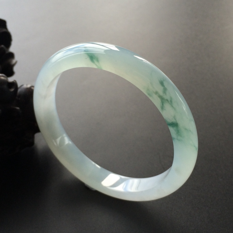 (超值推荐)冰种飘花手镯(57.2mm)