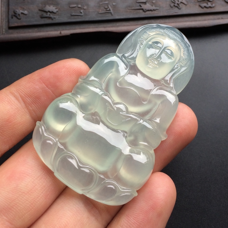 （超值推荐）冰种淡晴水观音挂件