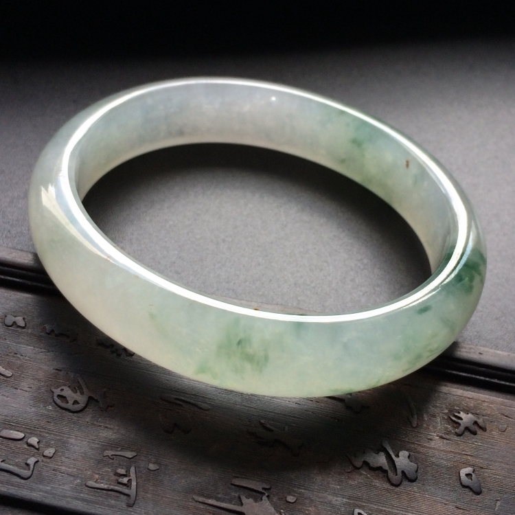 （超值推荐）冰种飘花贵妃镯（56.5mm-51mm）