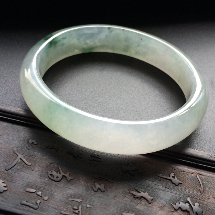 （超值推荐）冰种飘花贵妃镯（56.5mm-51mm）