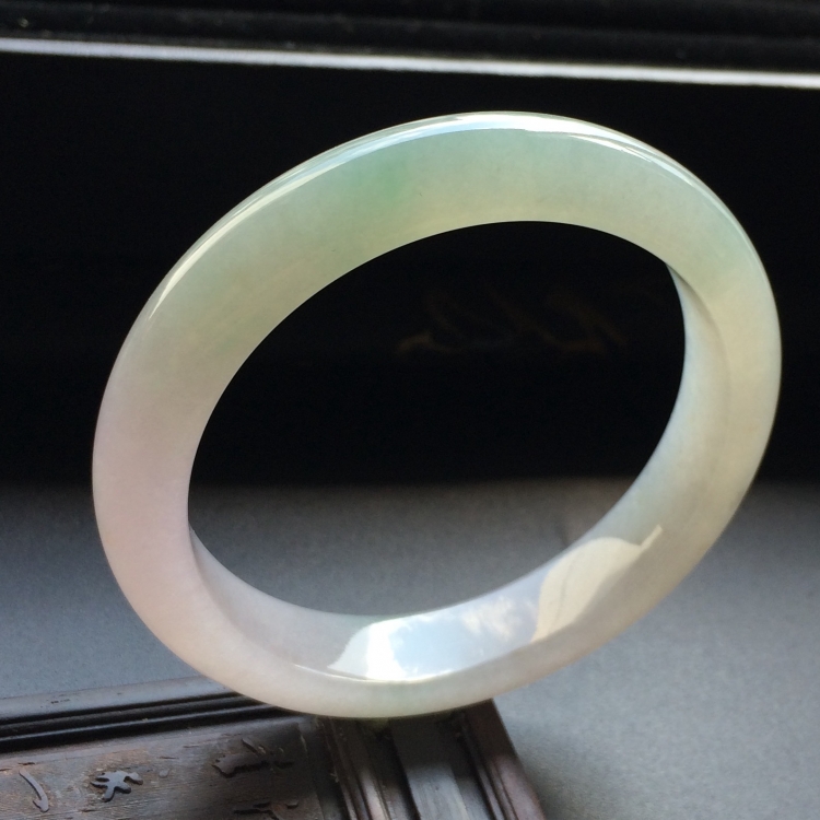 （超值推荐）糯冰种晴水淡紫罗兰手镯（56.6mm）