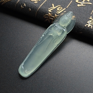(超值推荐)冰玻种晴水观自在挂件