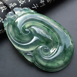 （超值推荐）冰种飘花如意挂件