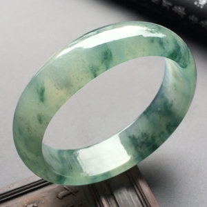 (超值推荐)冰种飘花贵妃手镯(52.7mm-45.7mm)
