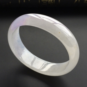 (超值推荐)糯冰种紫罗兰贵妃镯(54.2mm-49mm)