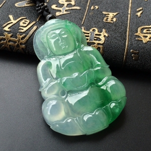 (超值推荐)冰种飘翠观音挂件