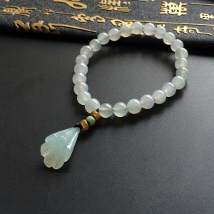 （超值推荐）糯冰种晴水莲蓬手链