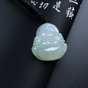 (超值推荐)冰种淡晴水玉佛挂件