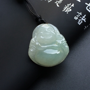 (超值推荐)糯冰种晴水玉佛挂件