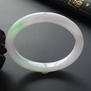 (超值推荐)糯冰种紫罗兰飘翠贵妃镯（53.8mm-49.1mm）