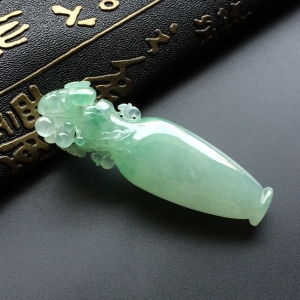 （超值推荐）糯冰种飘花平平安安挂件