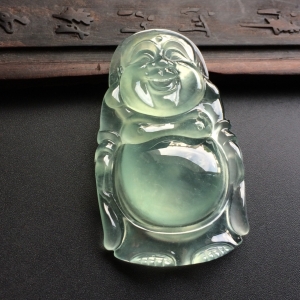 （超值推荐）冰玻种晴水站佛挂件