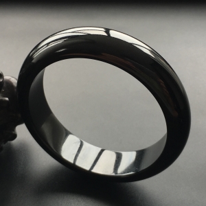 (超值推荐)细糯种墨翠手镯(57.3mm)