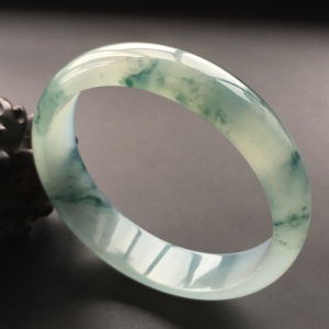 (超值推荐)冰种飘花手镯(59.8mm)