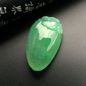 （超值推荐）冰种绿晴水福瓜挂件