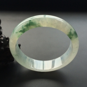 (超值推荐)冰种飘花手镯(60mm)