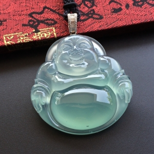 （超值推荐）冰玻种晴水玉佛挂件