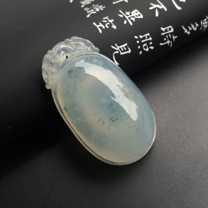 （超值推荐）冰种飘花福在眼前挂件