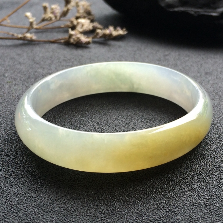 （超值推荐）糯冰种黄翡贵妃镯（55mm-49mm）