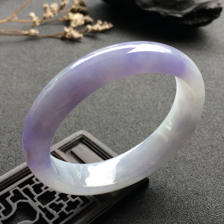 （超值推荐）糯冰种紫罗兰贵妃镯（56mm-49mm）