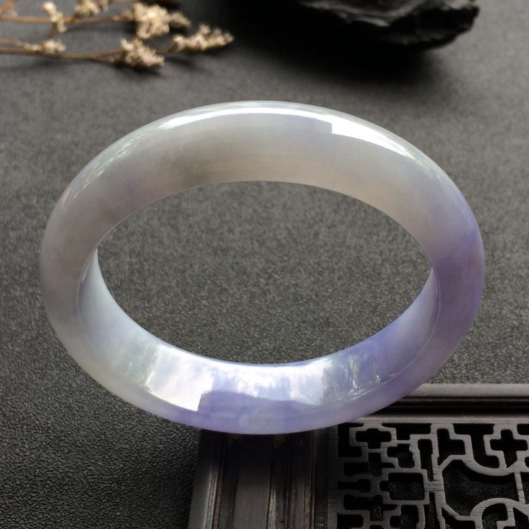 （超值推荐）糯冰种紫罗兰贵妃镯（56mm-49mm）